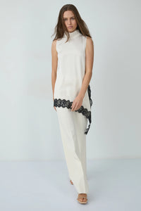 BSB BLOUSE LACE GREY