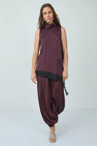 BSB BLOUSE LACE BORDEAUX