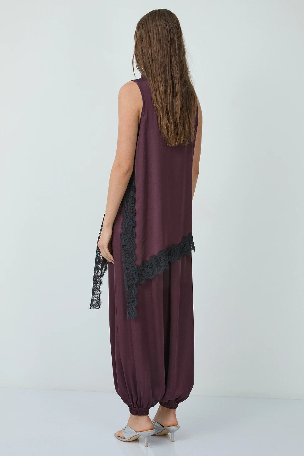 BSB BLOUSE LACE BORDEAUX