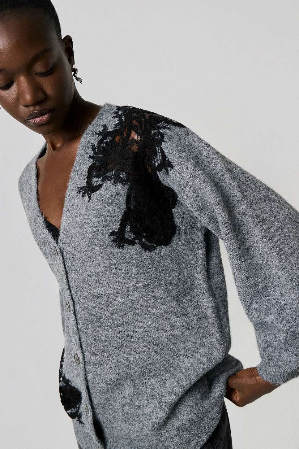 BSB CARDIGAN GREY