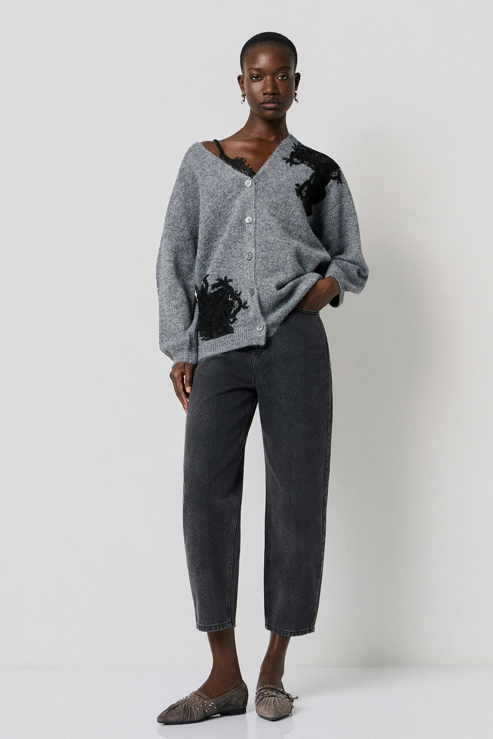 BSB CARDIGAN GREY