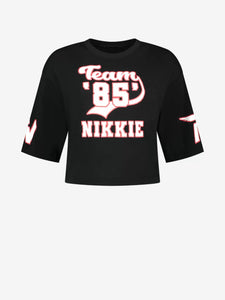 Nikkie Kate Moss racing T Shirt -Black