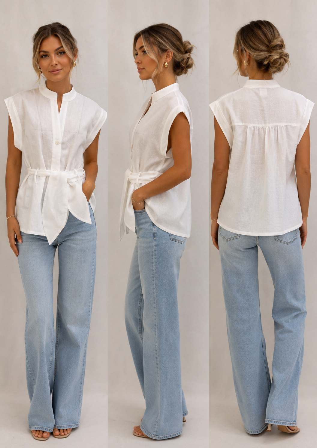 LEXIE BLOUSE - WHITE