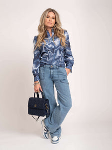 Nikkie Veronica Marble Top -Deep Blue