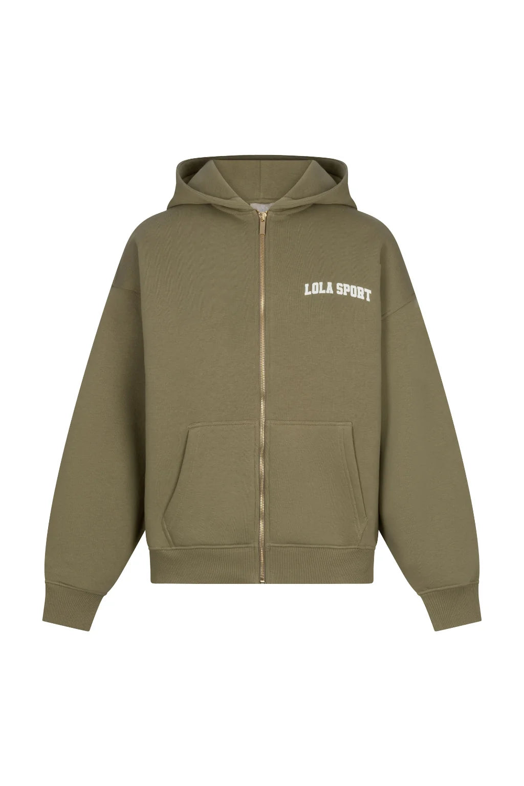 LOLA STELLA ZIP HOODIE - SAGE GREEN