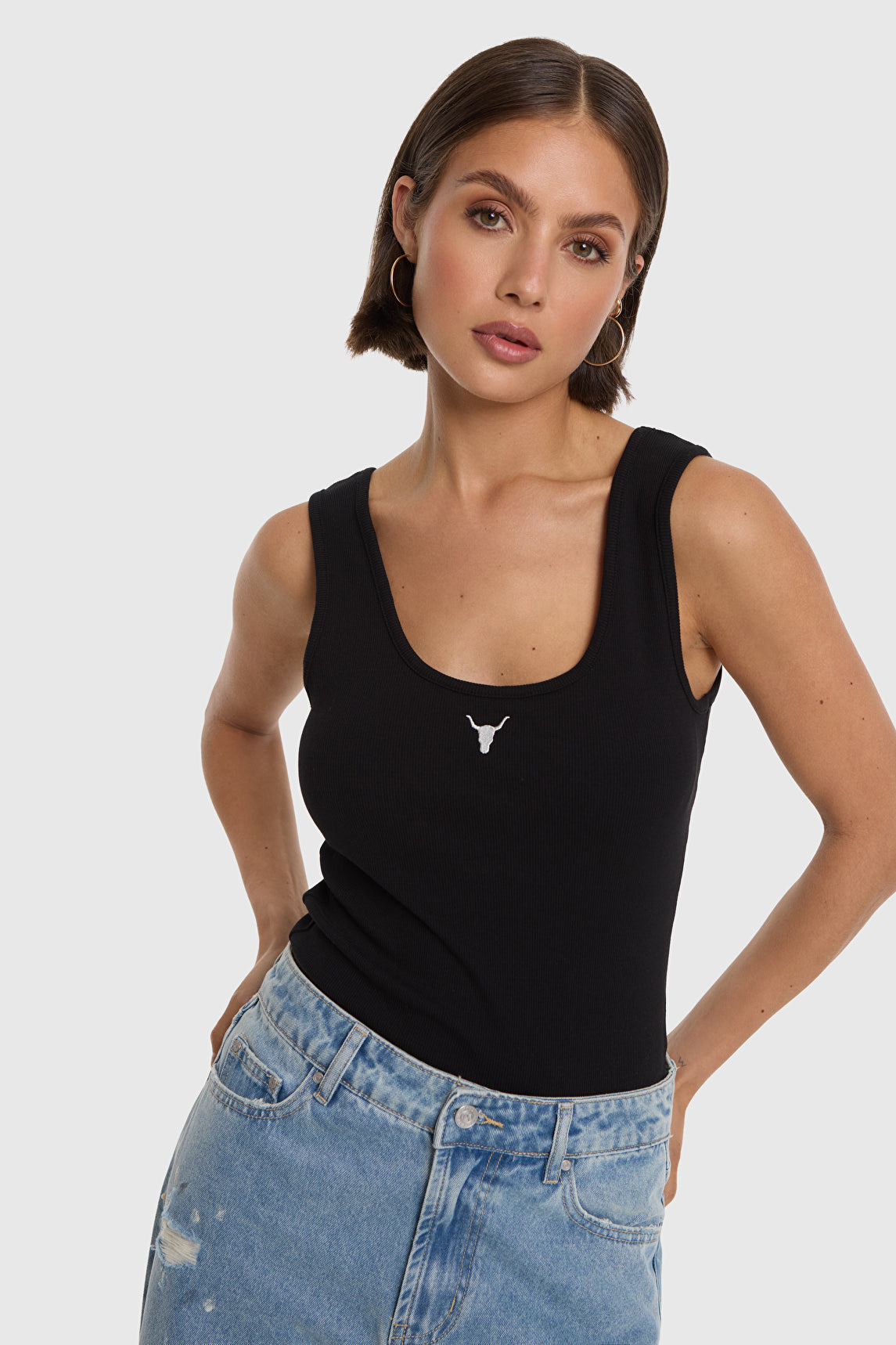 ALIX TANK TOP BLACK
