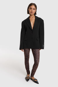 ALIX KNITTED LEOPARD LEGGING