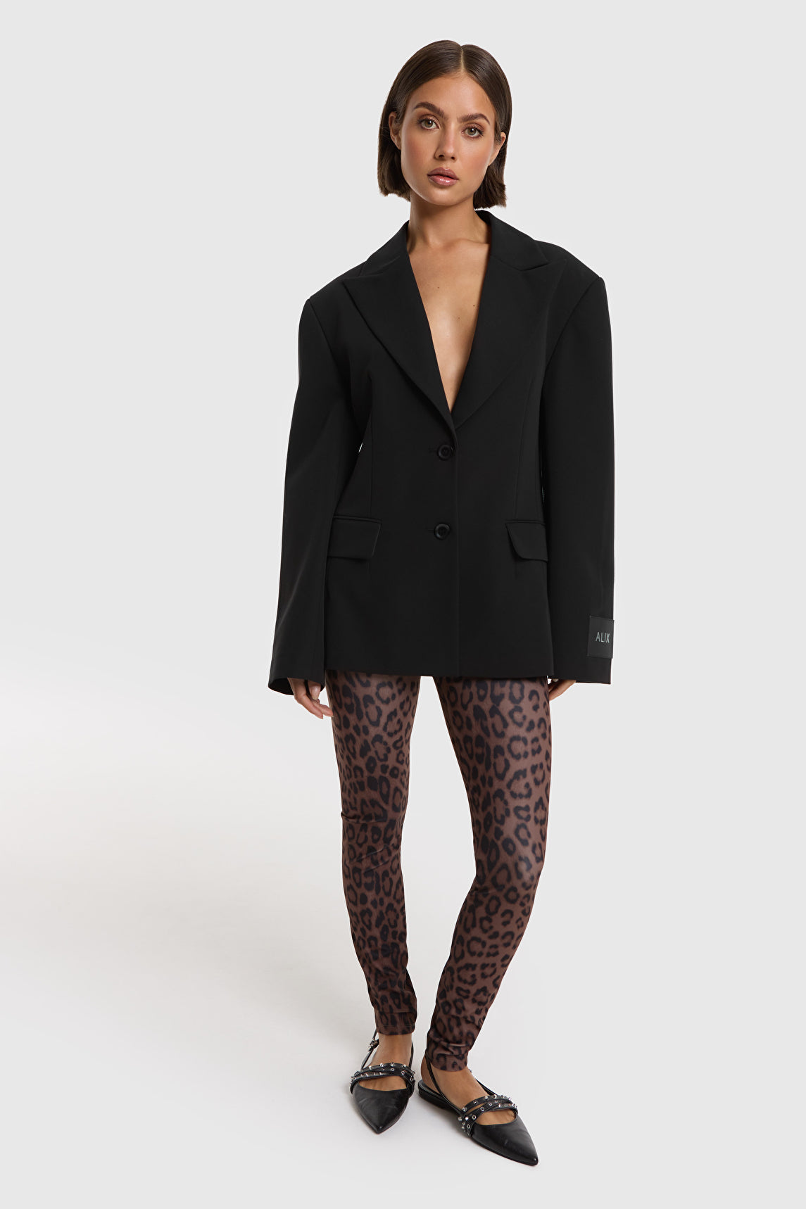 ALIX KNITTED LEOPARD LEGGING