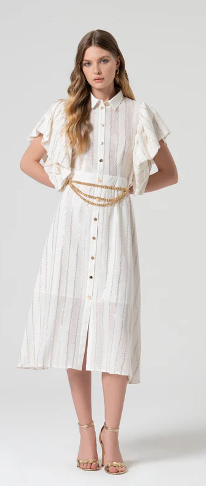 FRANCO Dress - Pure gold