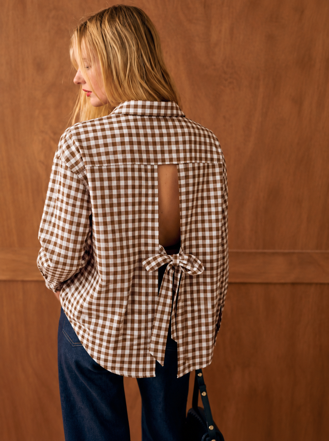 BLOUSE SELANA - SOFT BROWN