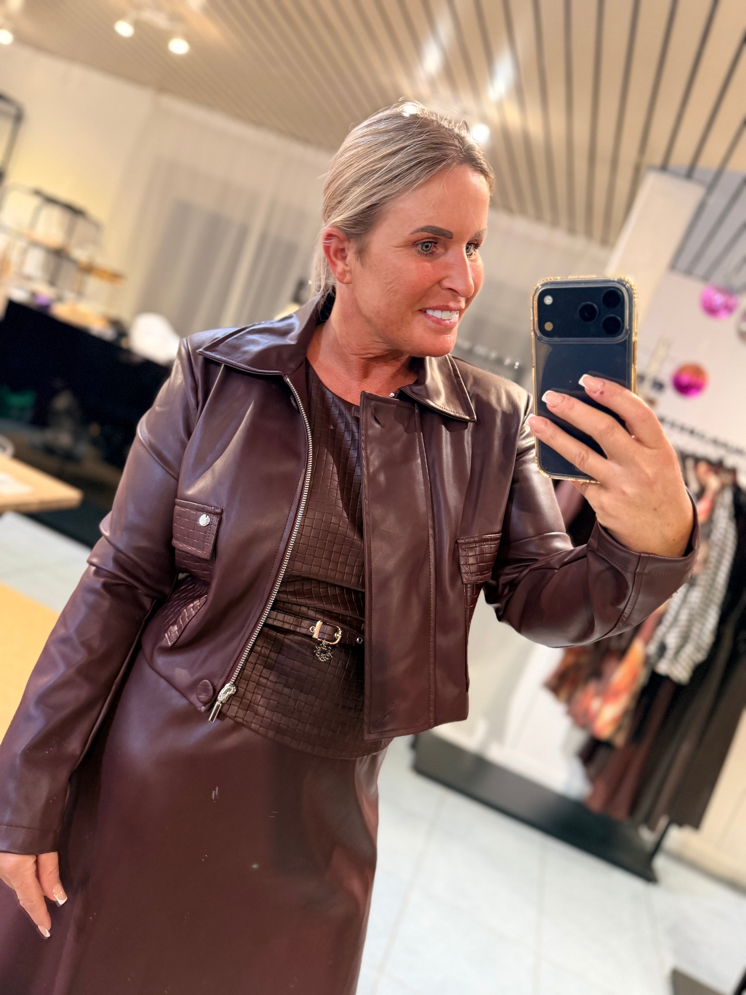 RINA AVRA JACKET - BORDEAUX