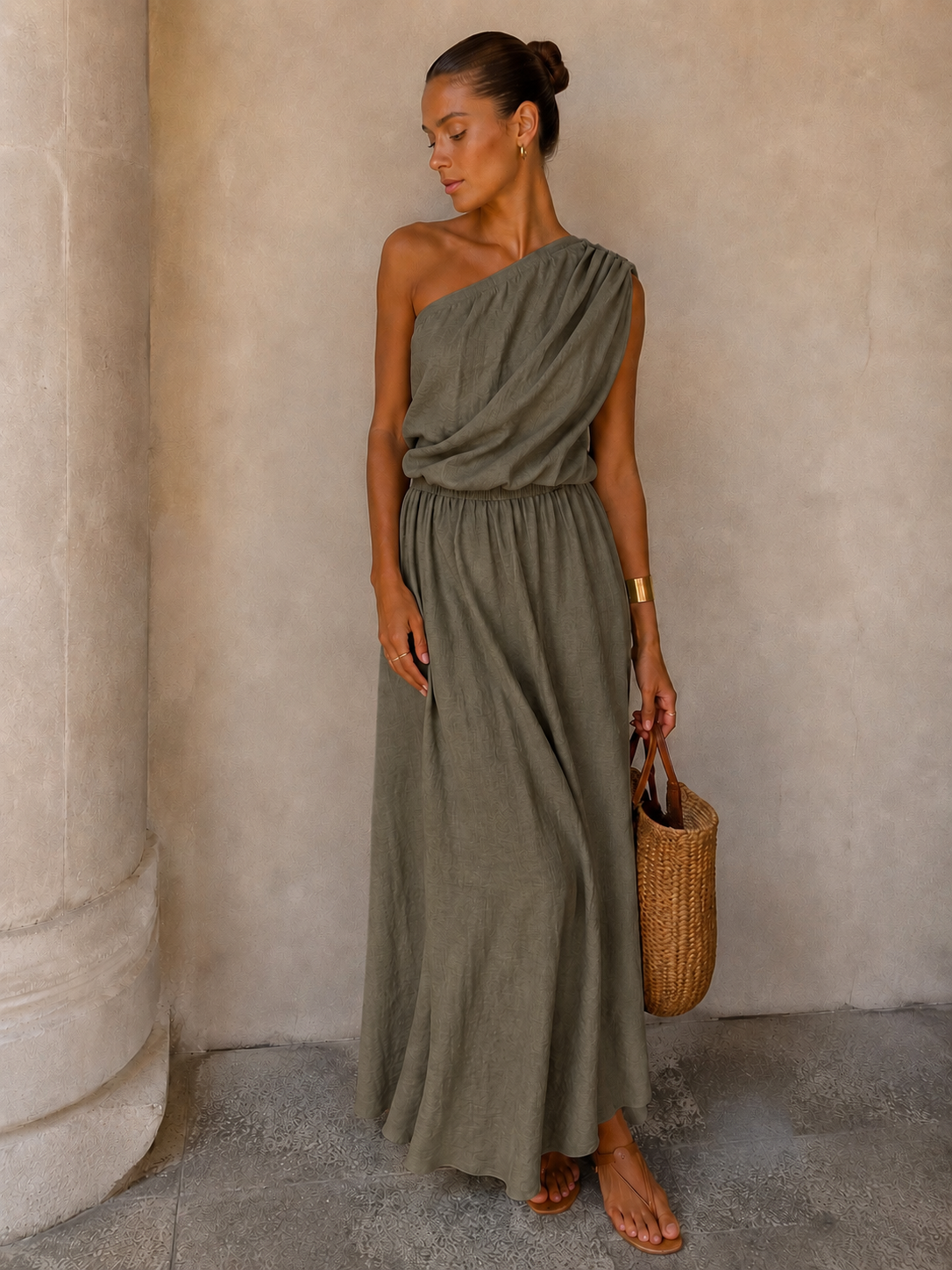 MILA DRESS - KAKI