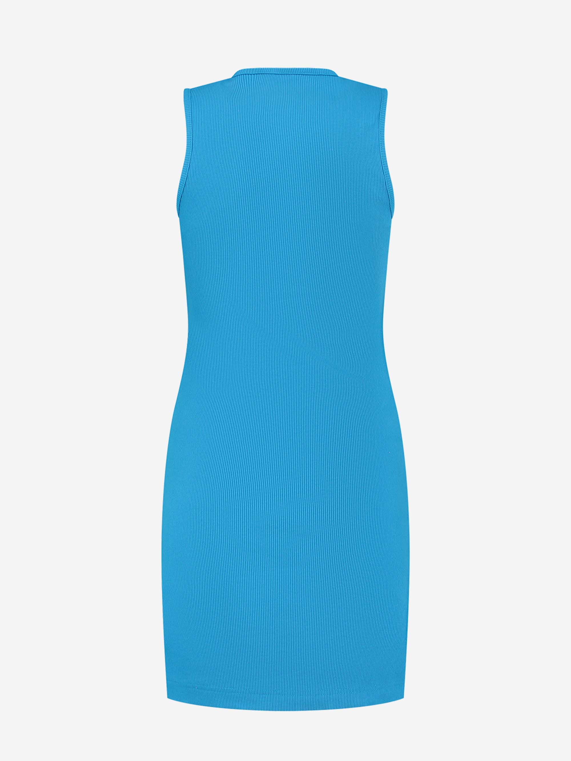Cutout Sleeveless Dress -Dresden Blue
