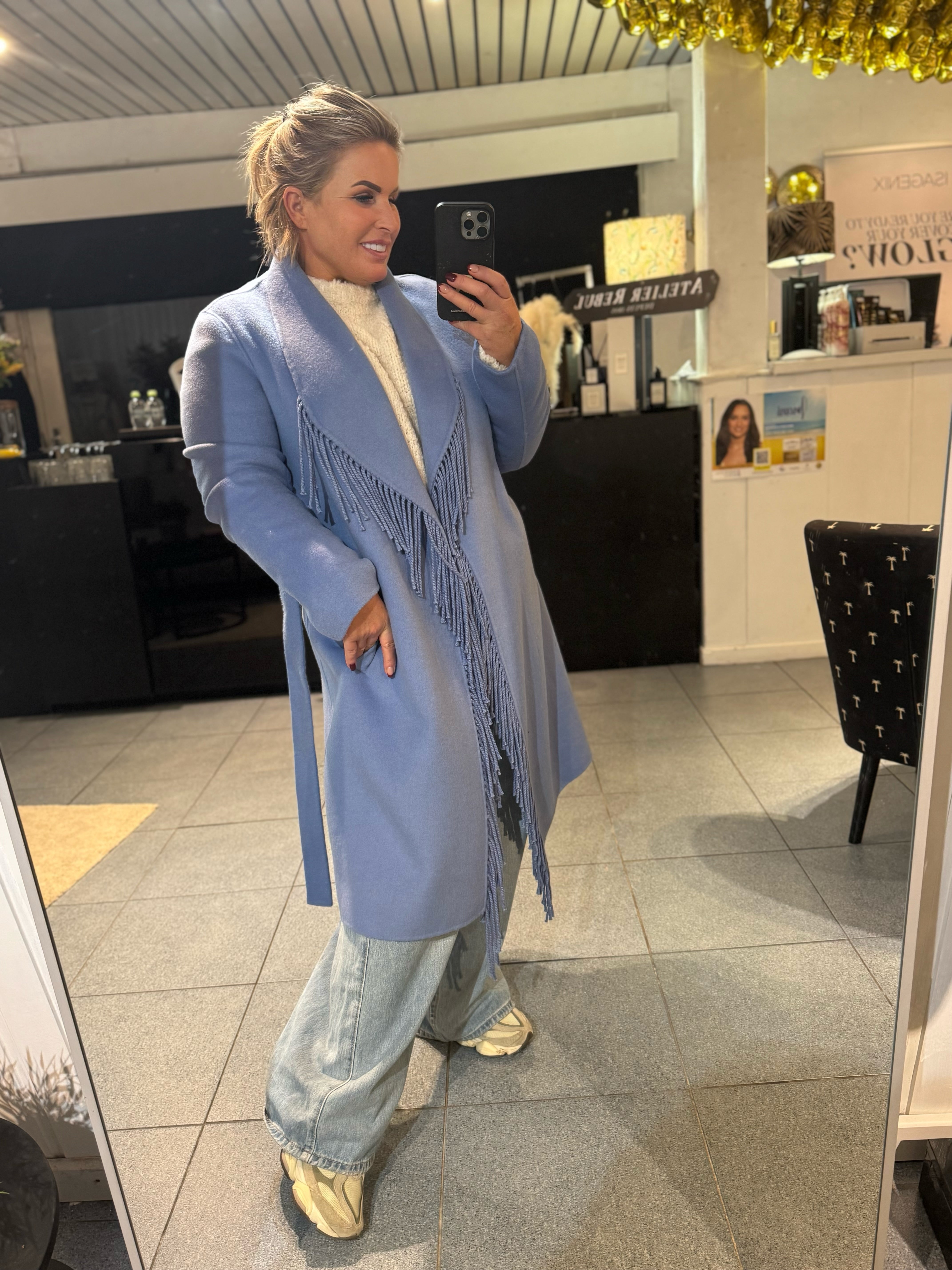 FRANCO Long coat - Blue