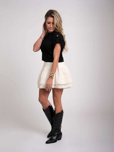 Nikkie Epaulette N T - Shirt -Black