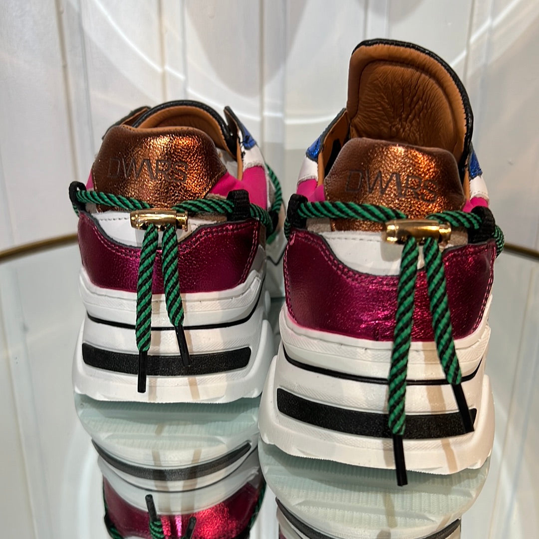 Jupiter Sneaker - Pink _ Dark Green