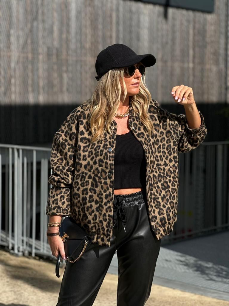 Leopard Jacket Black