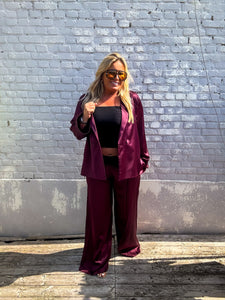 AMELIE Dubai pants - Bordeaux