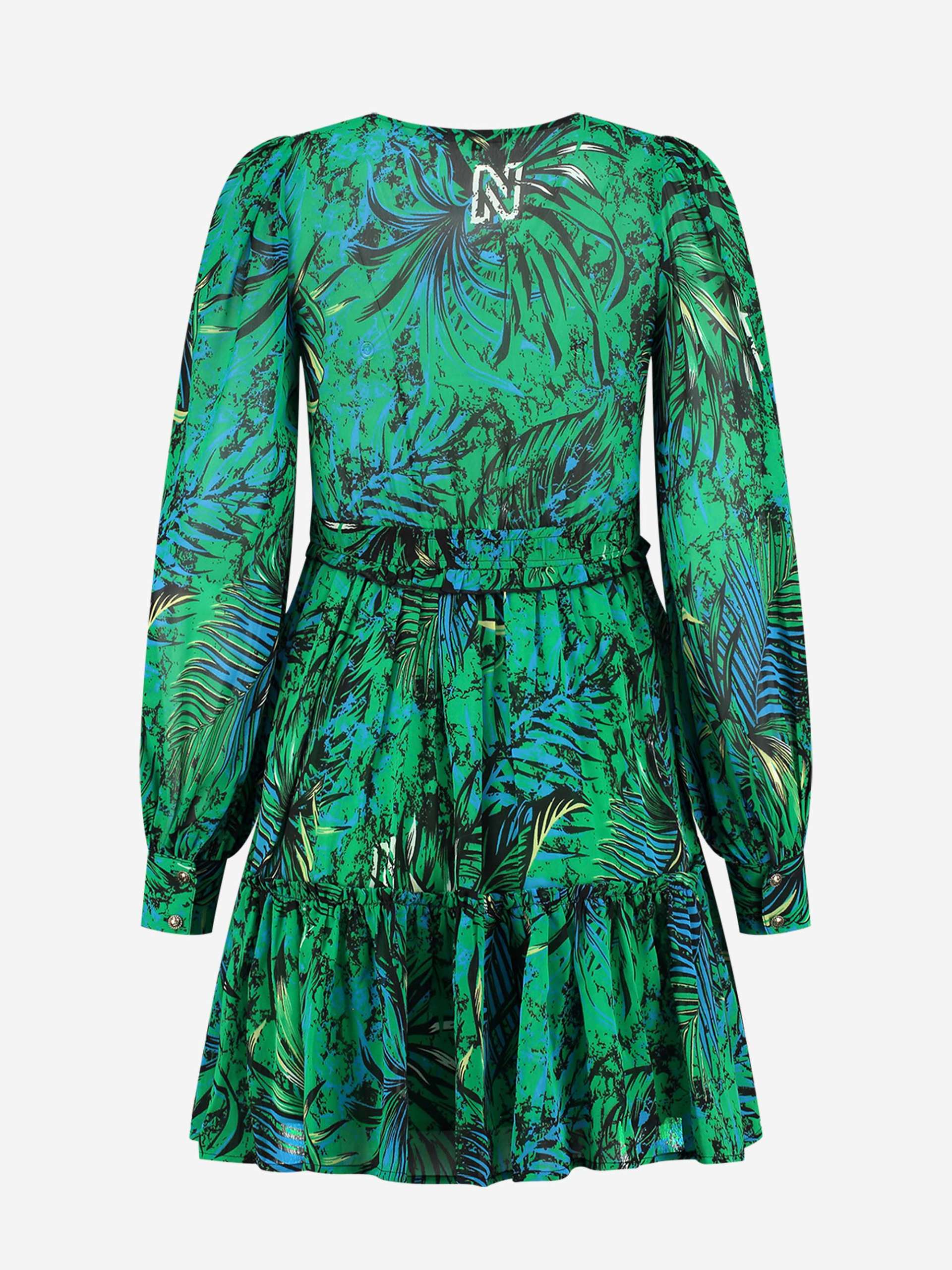 Nikkie Rex Dress - Green - Dresden Blue