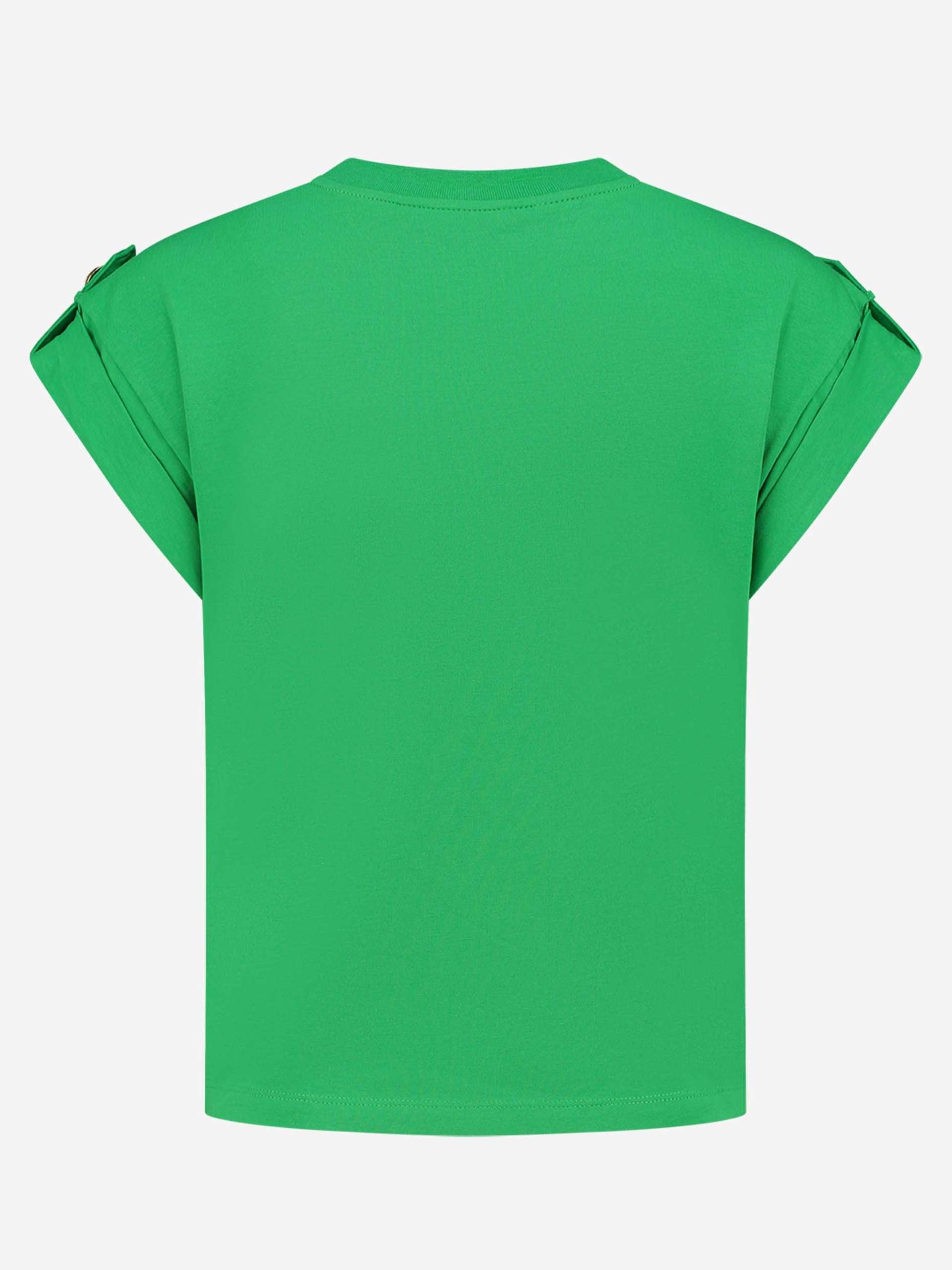 Nikkie Epaulette T-shirt -Fem Green
