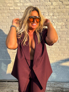 Amira Blazer -Bordeaux
