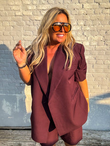 Amira Blazer -Bordeaux