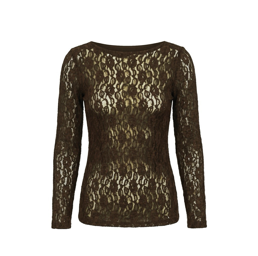 GISELLE TOP - BROWN