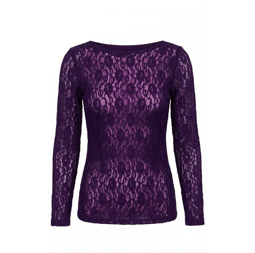GISELLE TOP - AUBERGINE