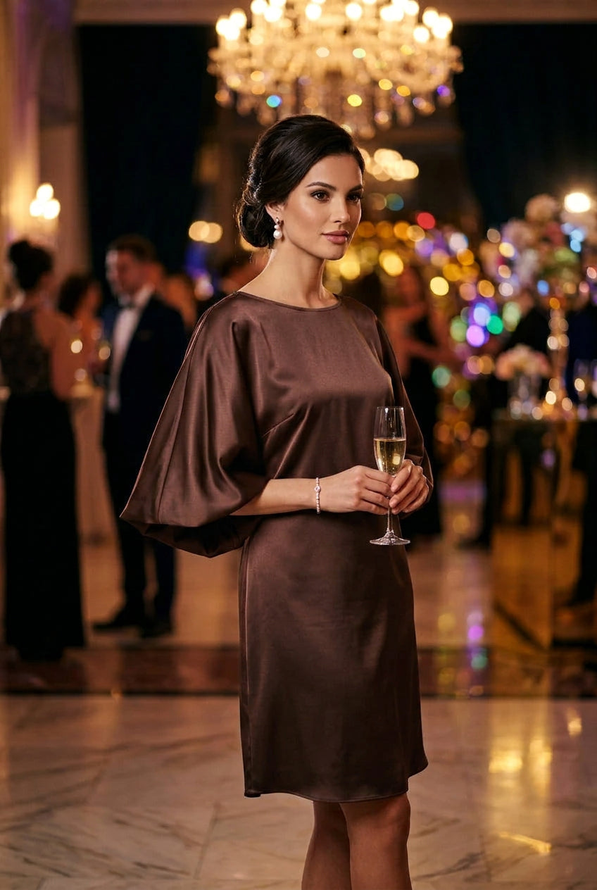 AMELIE CHATEAU SATIN - CHOCO