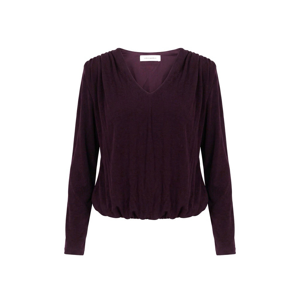 BLOUSE EEKLO - AUBERGINE
