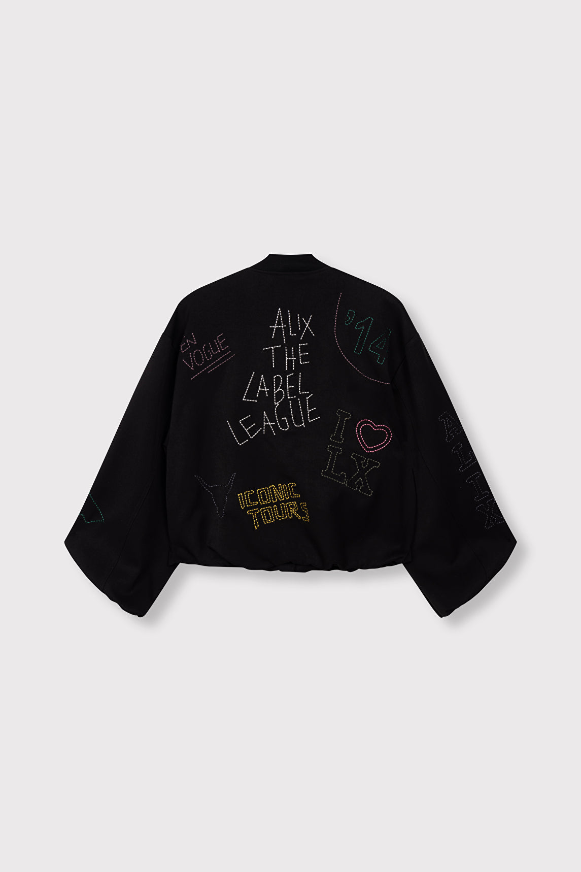 ALIX WOVEN ARTWORK BOMBER