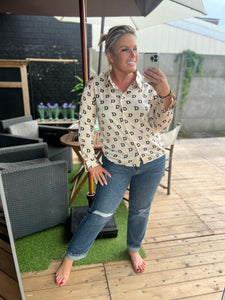 Double D Blouse - Cream