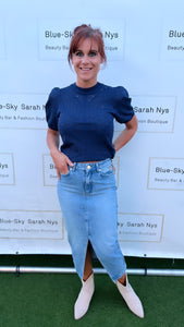 Nikkie Onyx Sky Blue Skirt