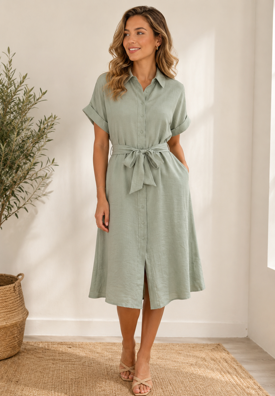 PORTOFINO DRESS - KAKI