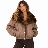AMELIE MALMEDY REVERISBLE JACKET - BROWN