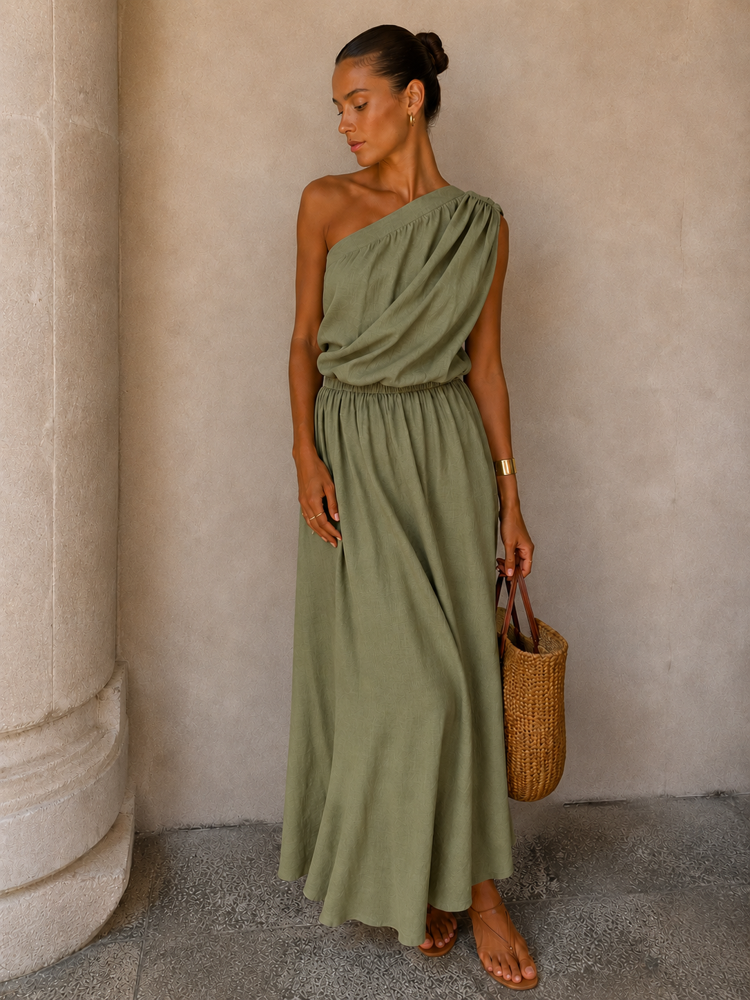 MILA DRESS - PISTACHE