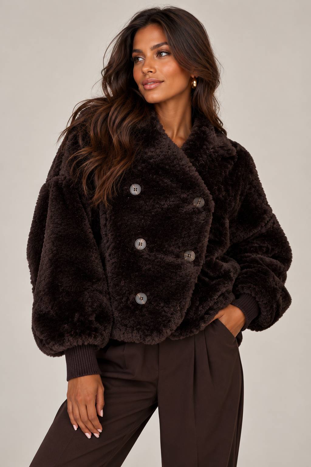 AMELIE MACKAYA JACKET - BROWN