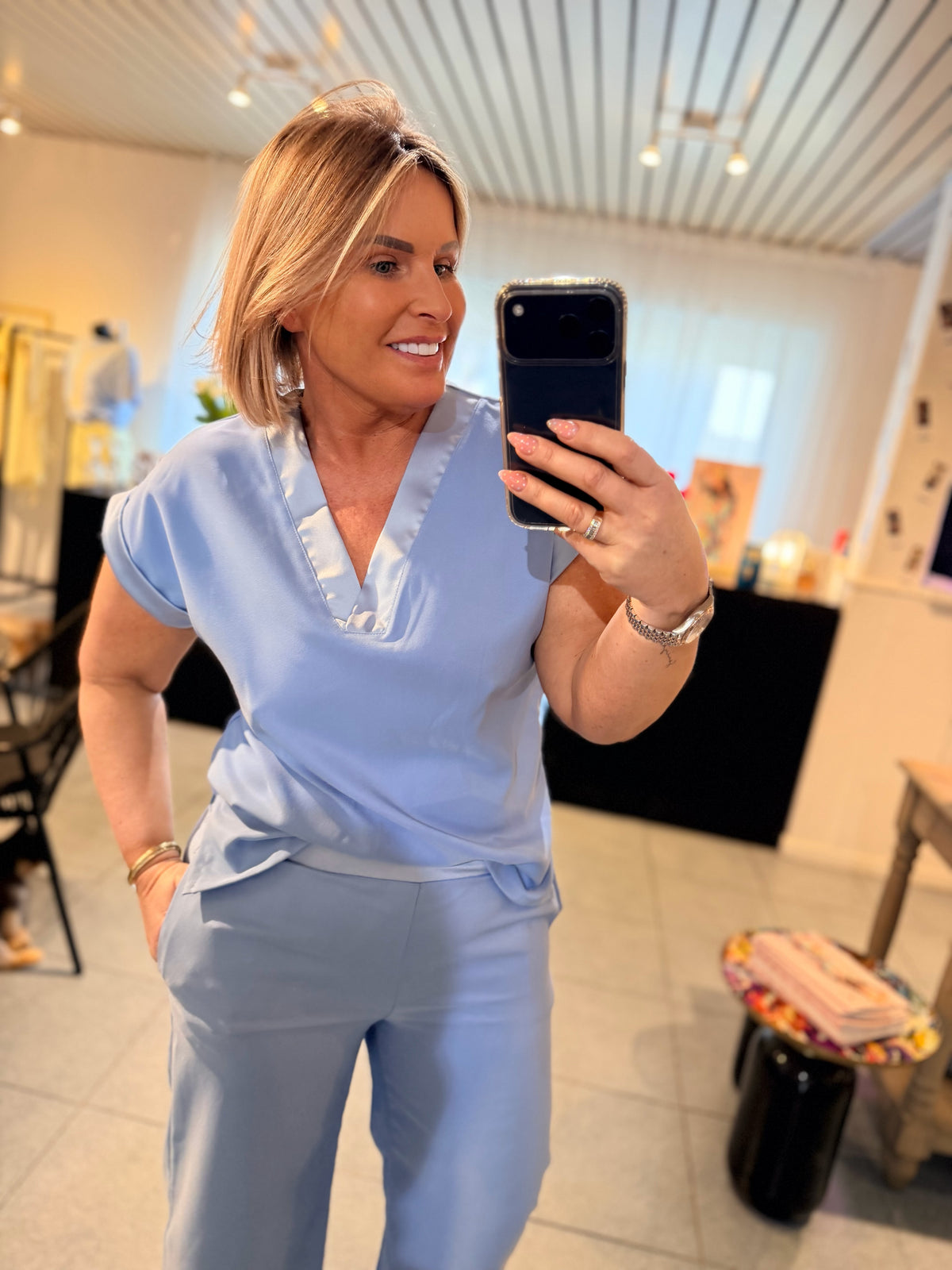 BRY BLOUSE - BLUE
