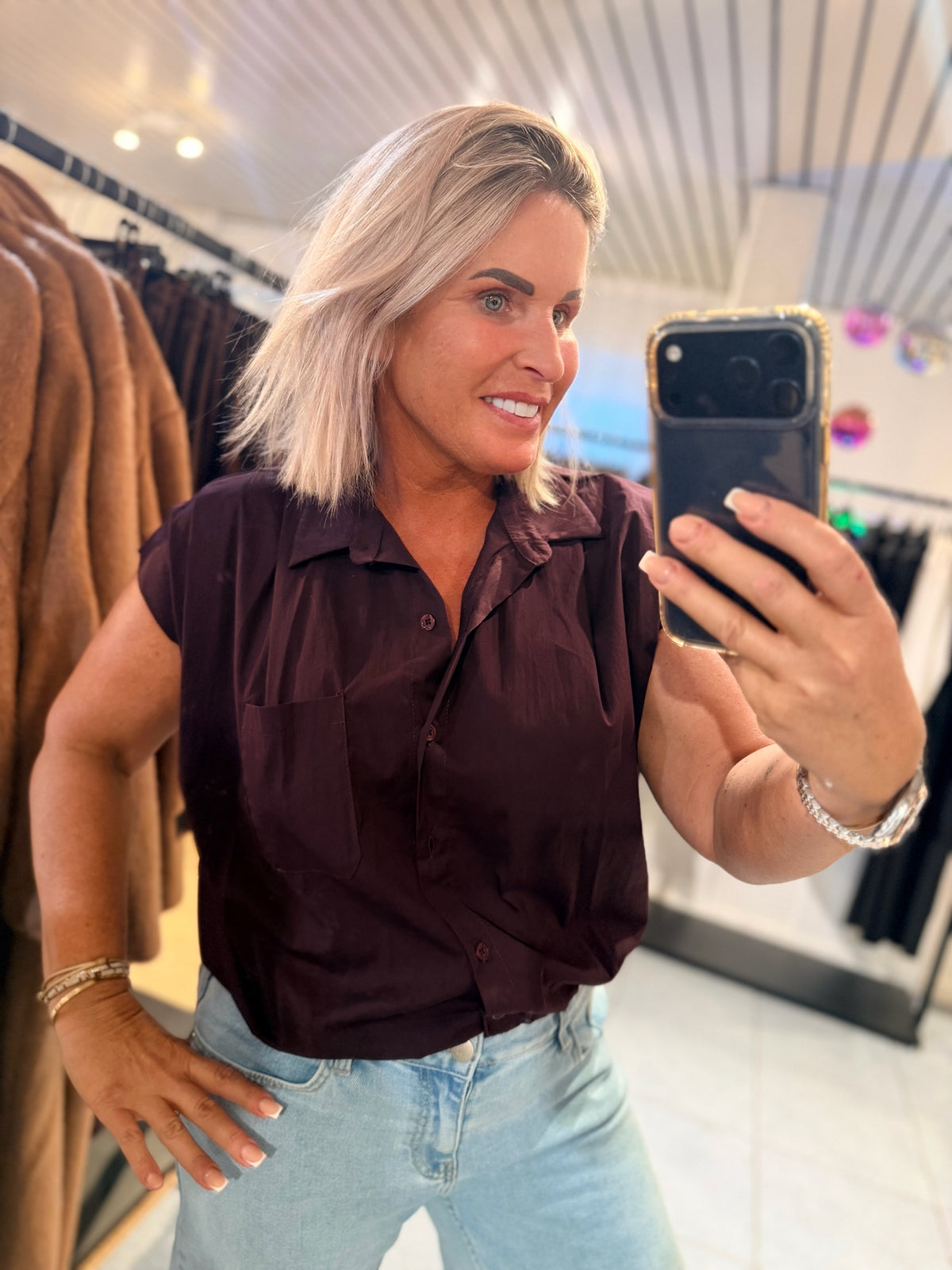 VION BLOUSE -BORDEAUX
