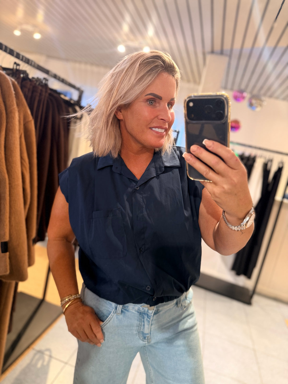 VION BLOUSE - MARINE