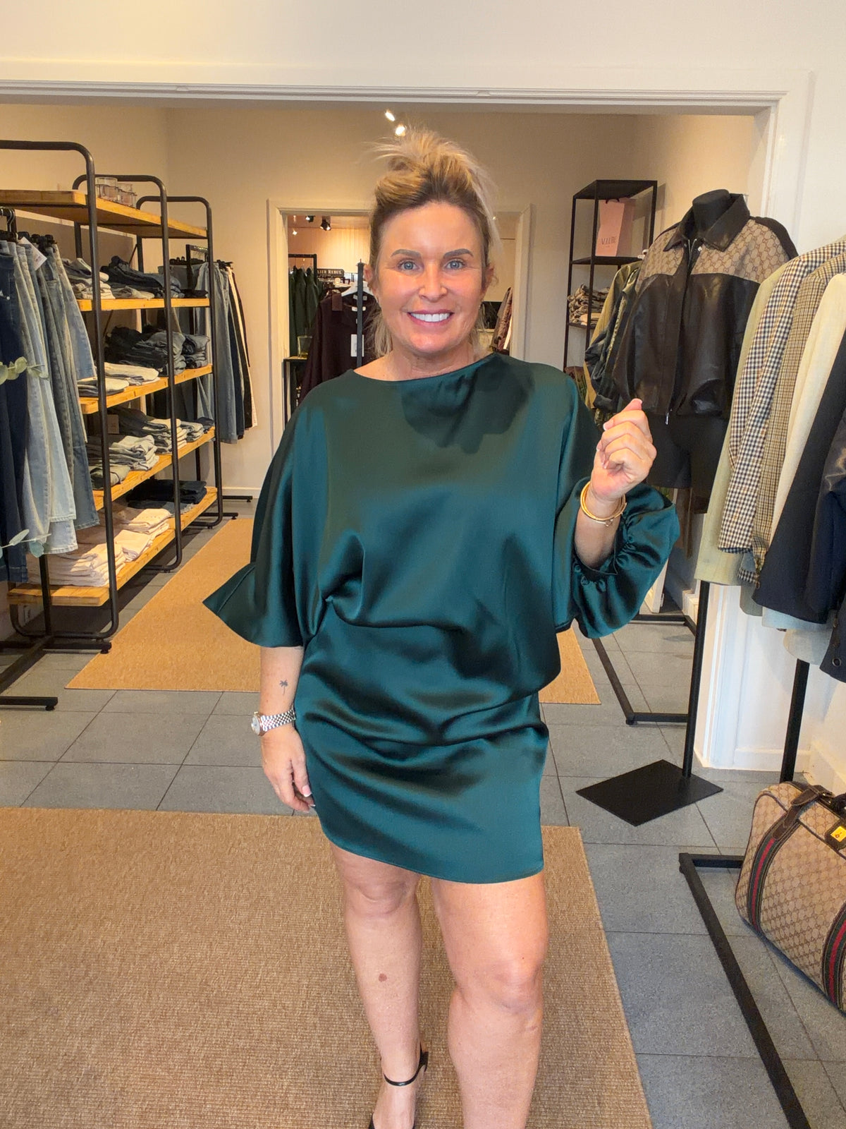 AMELIE CHATEAU SATIN - GREEN