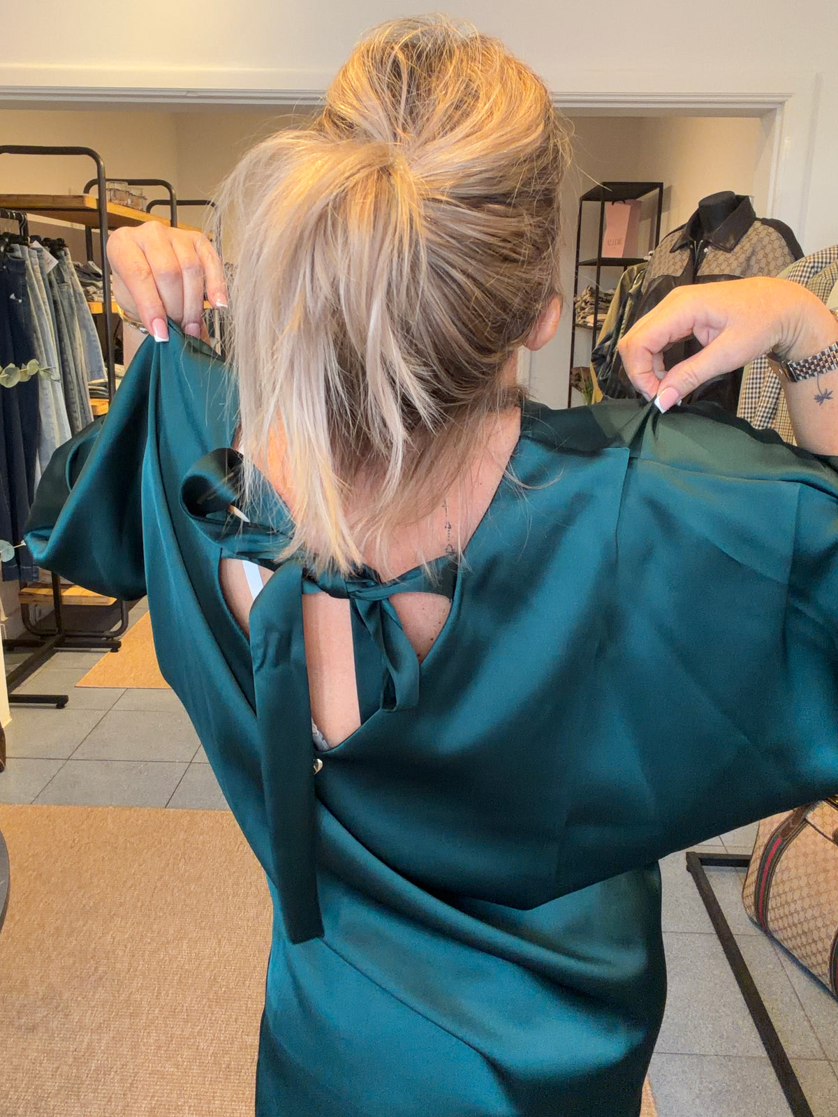 AMELIE CHATEAU SATIN - GREEN