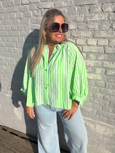 Breezer Blouse - Fluo green