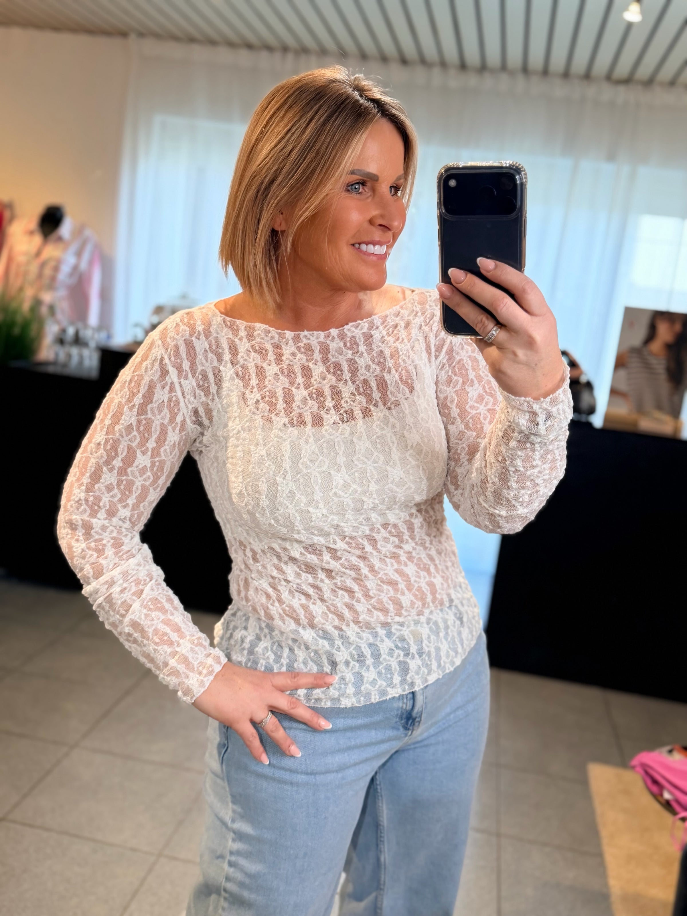 AMELIE GISELLE TOP - WHITE