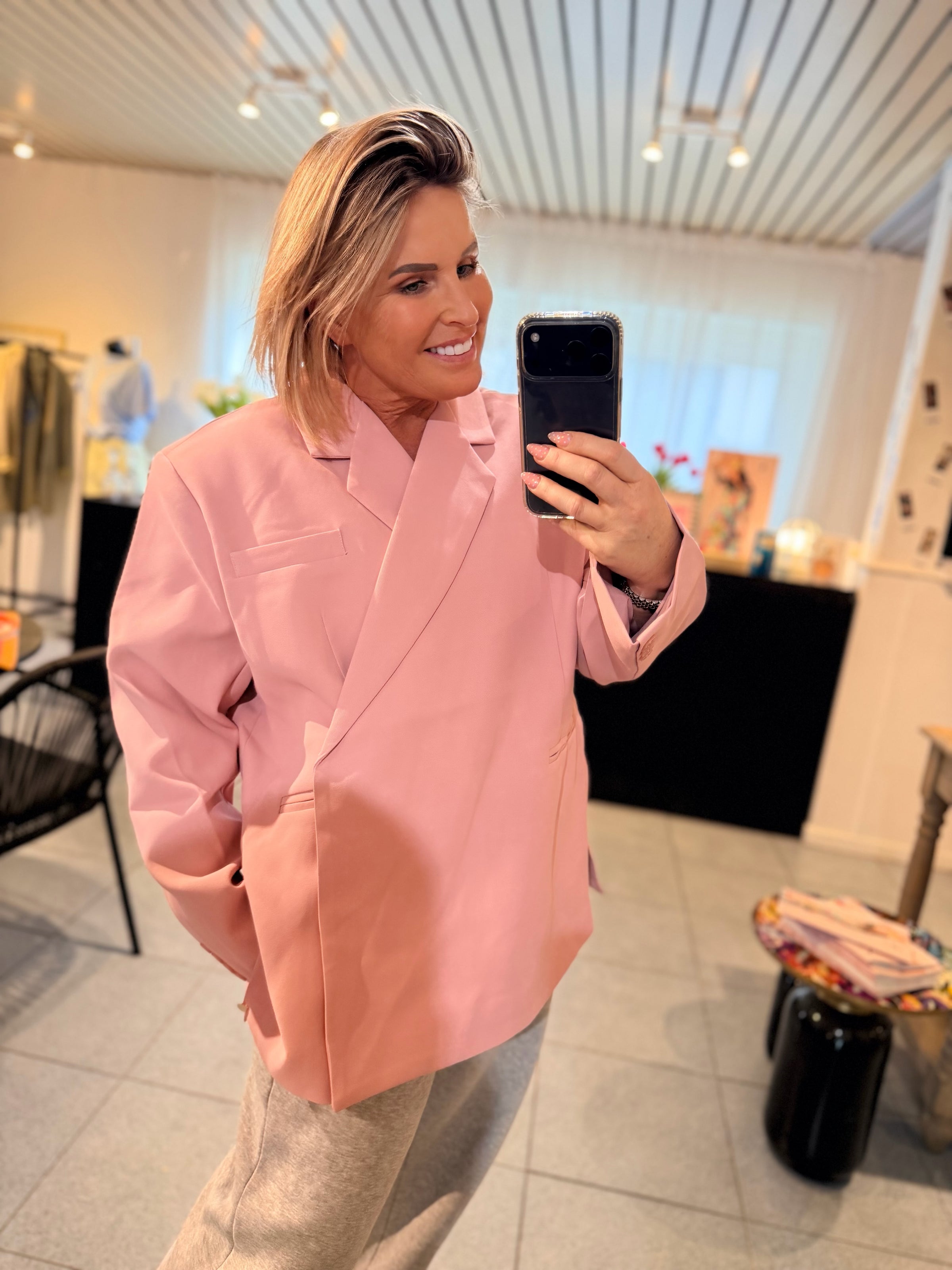 LOU CANDY BLAZER - POUDRE