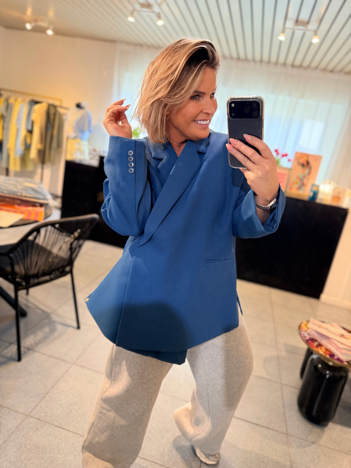 LOU CANDY BLAZER - BLUE DENIM