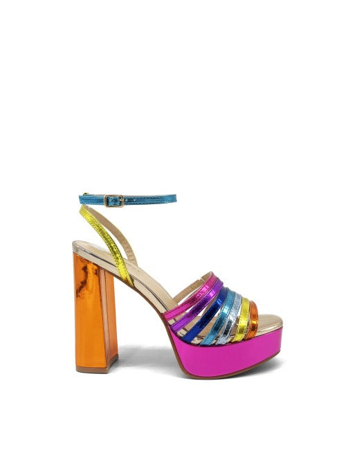 Kurt inspired blok heels - Multi Color
