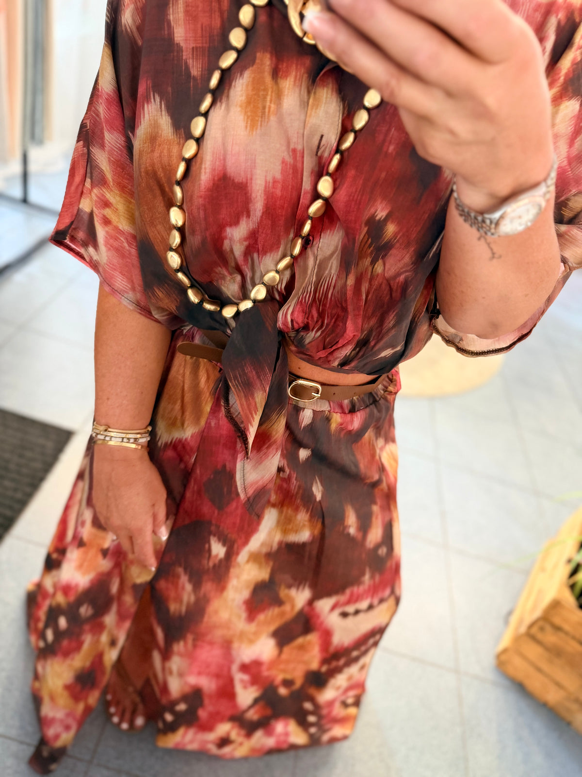 BLOUSE SELONI - BORDEAUX