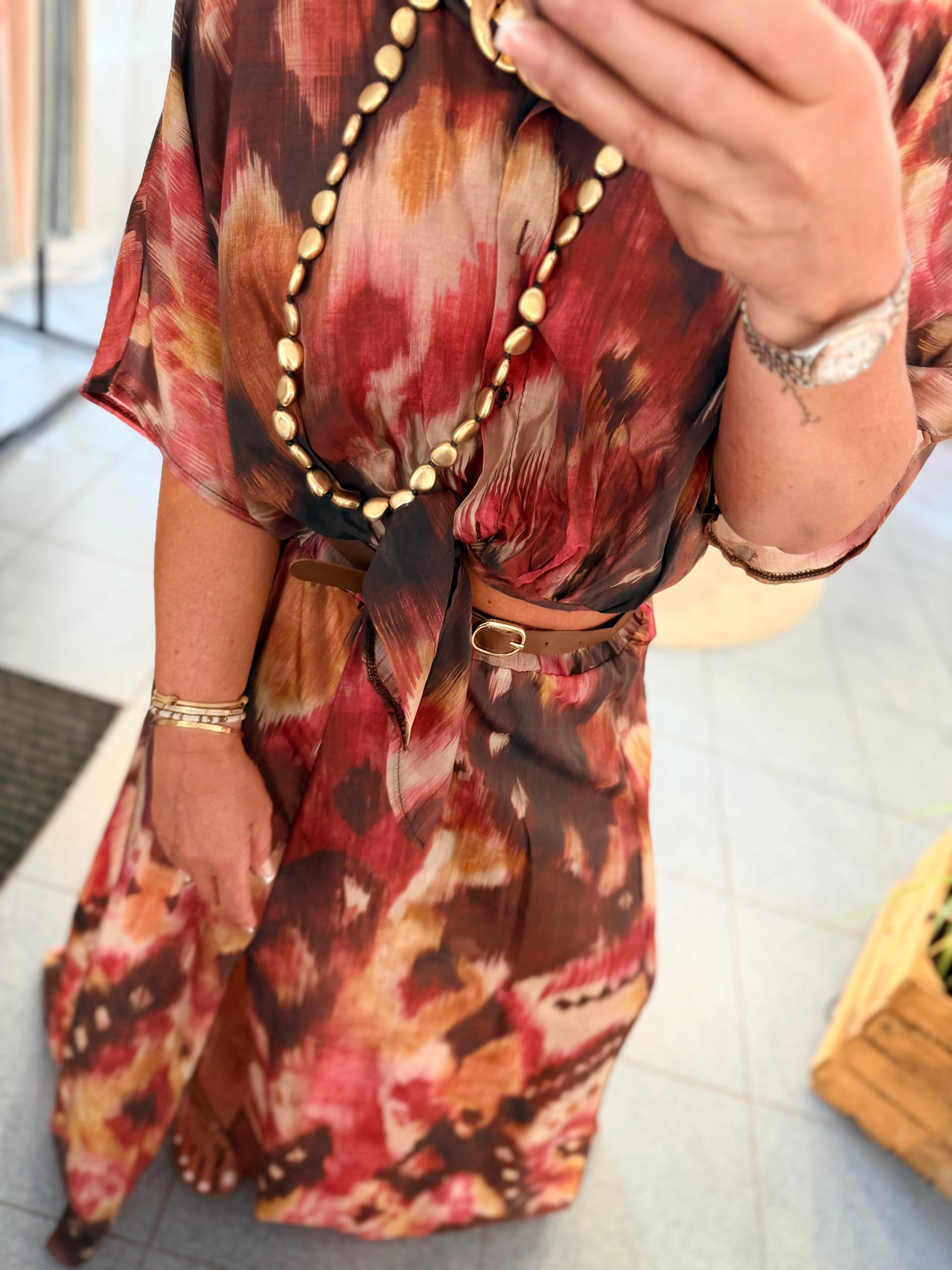 BLOUSE SELONI - BORDEAUX