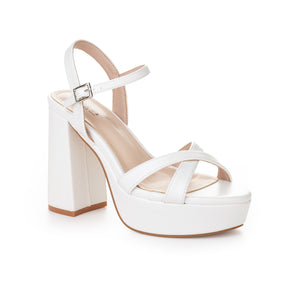 Amber heels - White